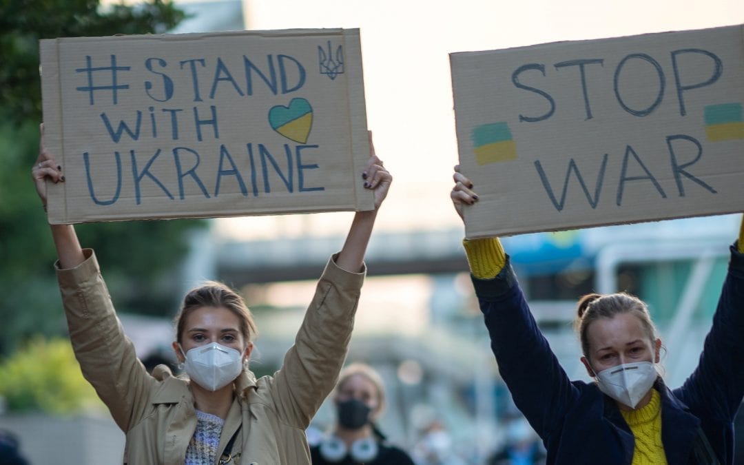 Zahlreiche weltweite Aktionen zeigen Solidarität mit Menschen in der Ukraine