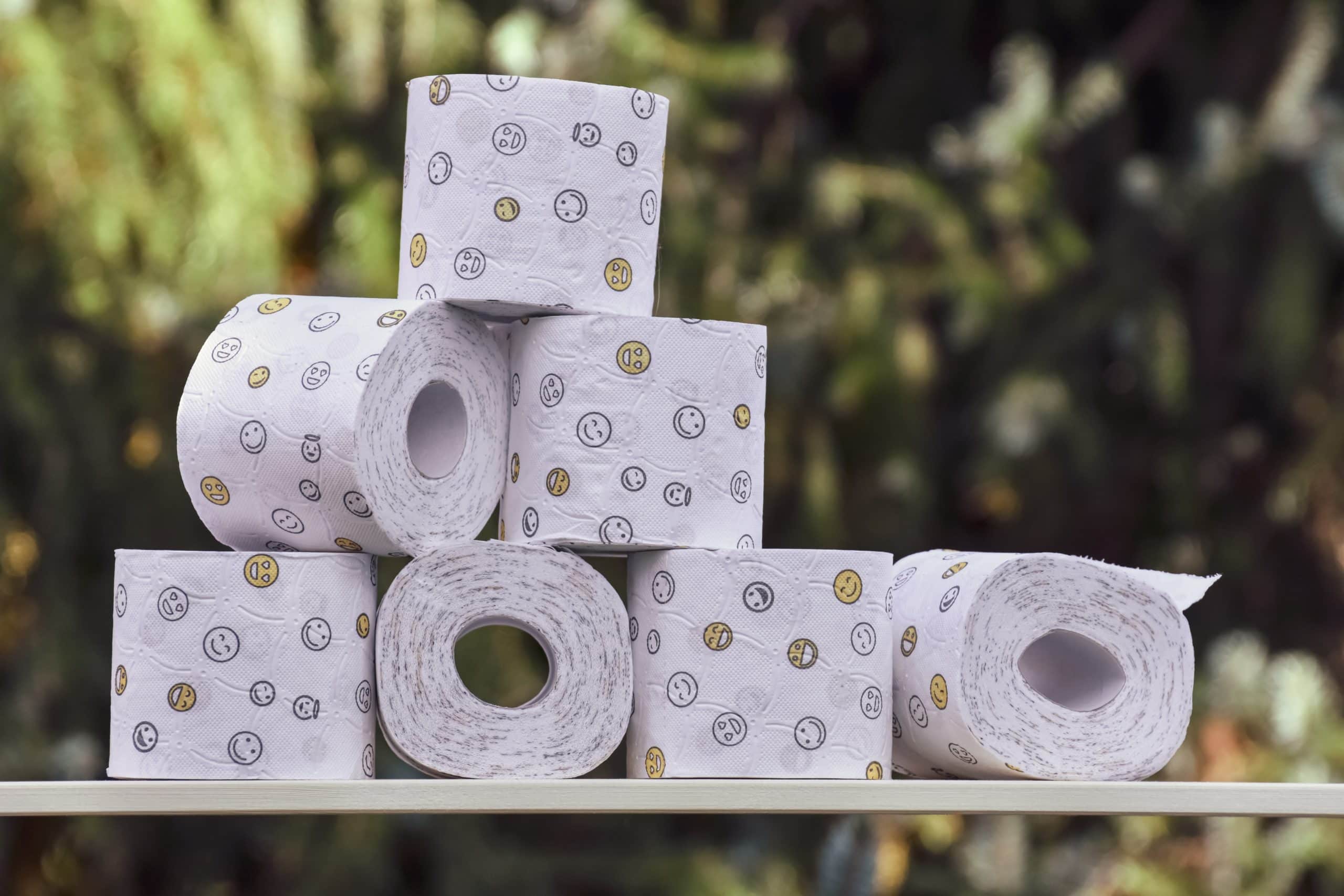 Klopapierrollen mit Smileys