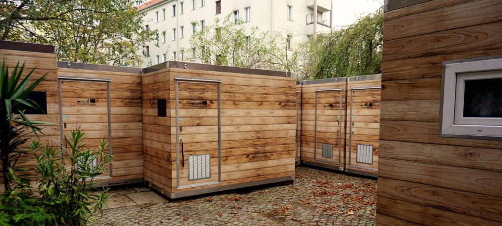 Die mobilen Festival-Hotels als Notunterkünfte