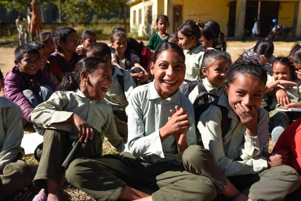 On 20 November 2023, children studying outside at the Shree Nepal Rashtriya School in Aathbiskot, Rukum West District, as a Temporary Learning Centre (TLC) is installed on the premises. To ensure that children’s right to learn stays uninterrupted even in the midst of disaster, UNICEF is supporting the setting up of over 200 TLCs across 102 schools in earthquake-affected Jajarkot and Rukum West Districts. The 6.4 magnitude earthquake that hit western Nepal on 3 November has significantly impacted school buildings and classrooms, affecting the learning of an estimated 125,000 school-aged children. Apart from establishing TLCs, UNICEF is also distributing Early Childhood Development kits, and other school and student kits, comprising a variety of age-appropriate learning materials. To learn more about the situation on the ground and UNICEF’s continuing response efforts, visit https://uni.cf/3ubpLVN