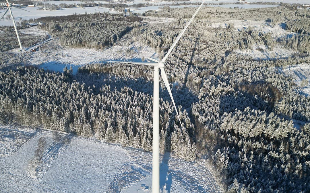 Schwedisches Startup errichtet Windkraftanlage aus Holz