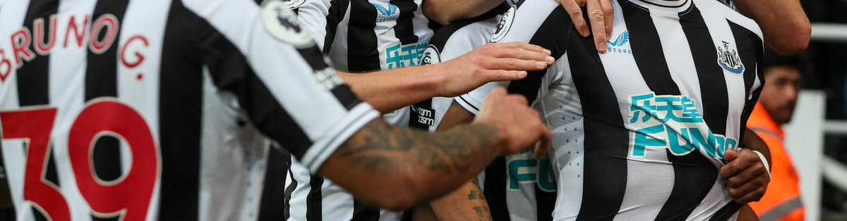 Newcastle United Spieler jubeln