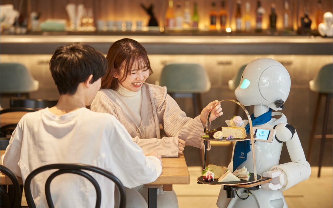 Roboter-Café in Tokio baut Barrieren ab