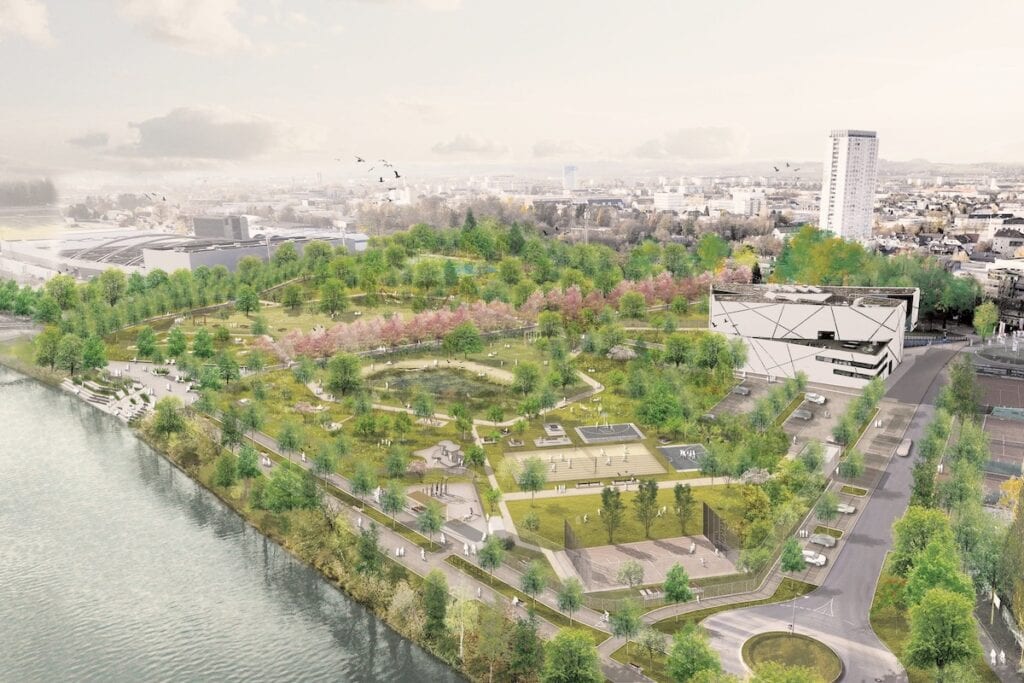 Geplanter Park in Wels
