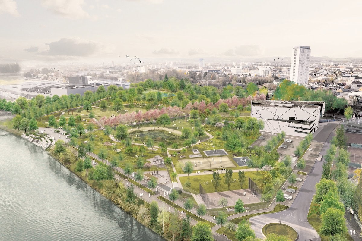 Geplanter Park in Wels