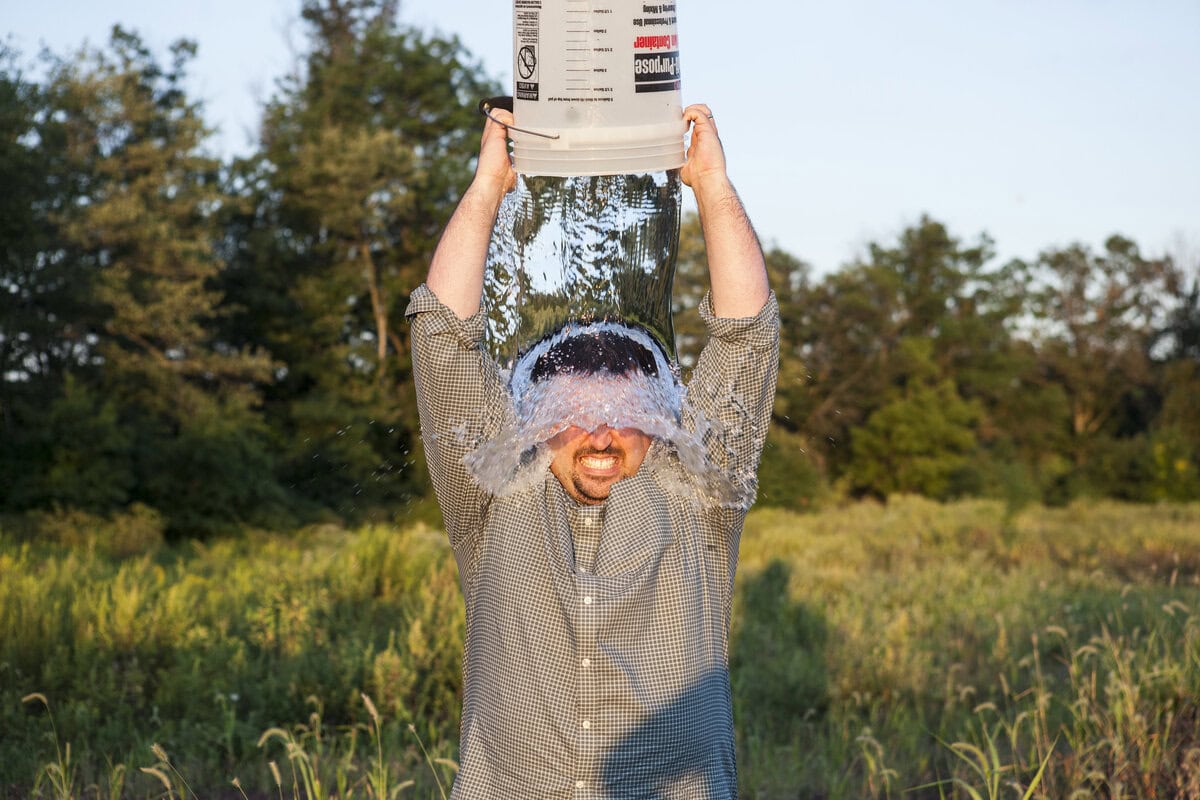 ALS Ice Bucket Challenge - Credit: https://commons.wikimedia.org/wiki/File:Mission_Accomplished_-_ALS_Ice_Bucket_Challenge_(14848287869).jpg
