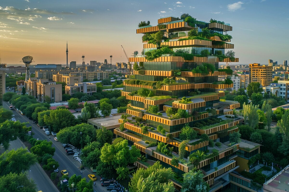 Das klassische Stadtbild: grau in grau. Dazu kommen im Sommer Temperaturen, unter denen die meisten ächzen. Doch es gibt einen Ansatz, der zeigt, wie Städte lebendiger und klimafreundlicher werden können – indem Gärten und Grünflächen gezielt in die Architektur integriert werden. Über eine Methode, die bereits viel bewirkt, aber auch ihre Grenzen hat.