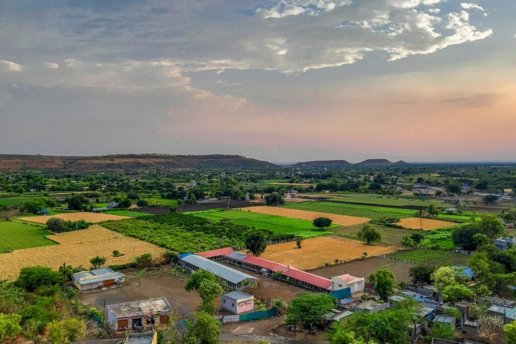 Indien Doerfer Landschaft