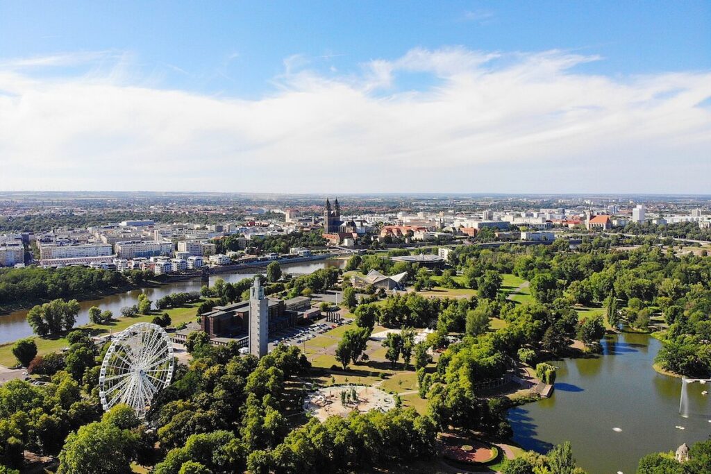 Magdeburg Vogelperspektive