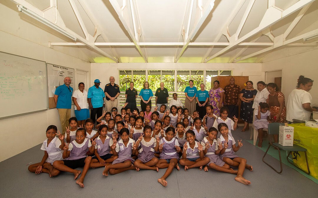 So wirkt die HPV-Impfung Mädchen in Kiribati