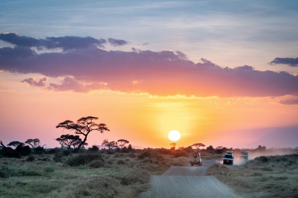 Landstrasse in Kenia